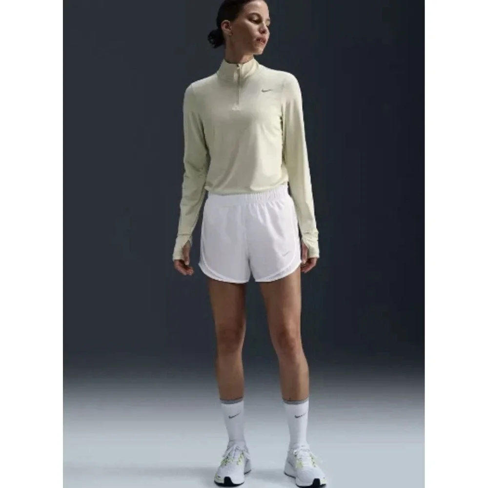 Nike Dri-FIT Tempo Running Shorts Womens‎ Extra Small XS White Lined Mesh Gym